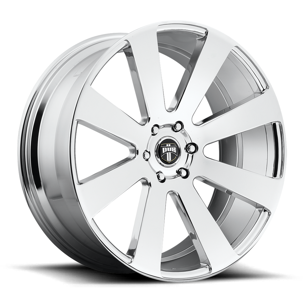 DUB 1PC S131 8-Ball 24x10 6x5.5 Chrome Plated 24" 20mm For Chevy GMC Cadillac DUB 1PC S131 8-Ball 24x10 6x5.5 Chrome Plated 24" 20mm For Chevy GMC Cadillac