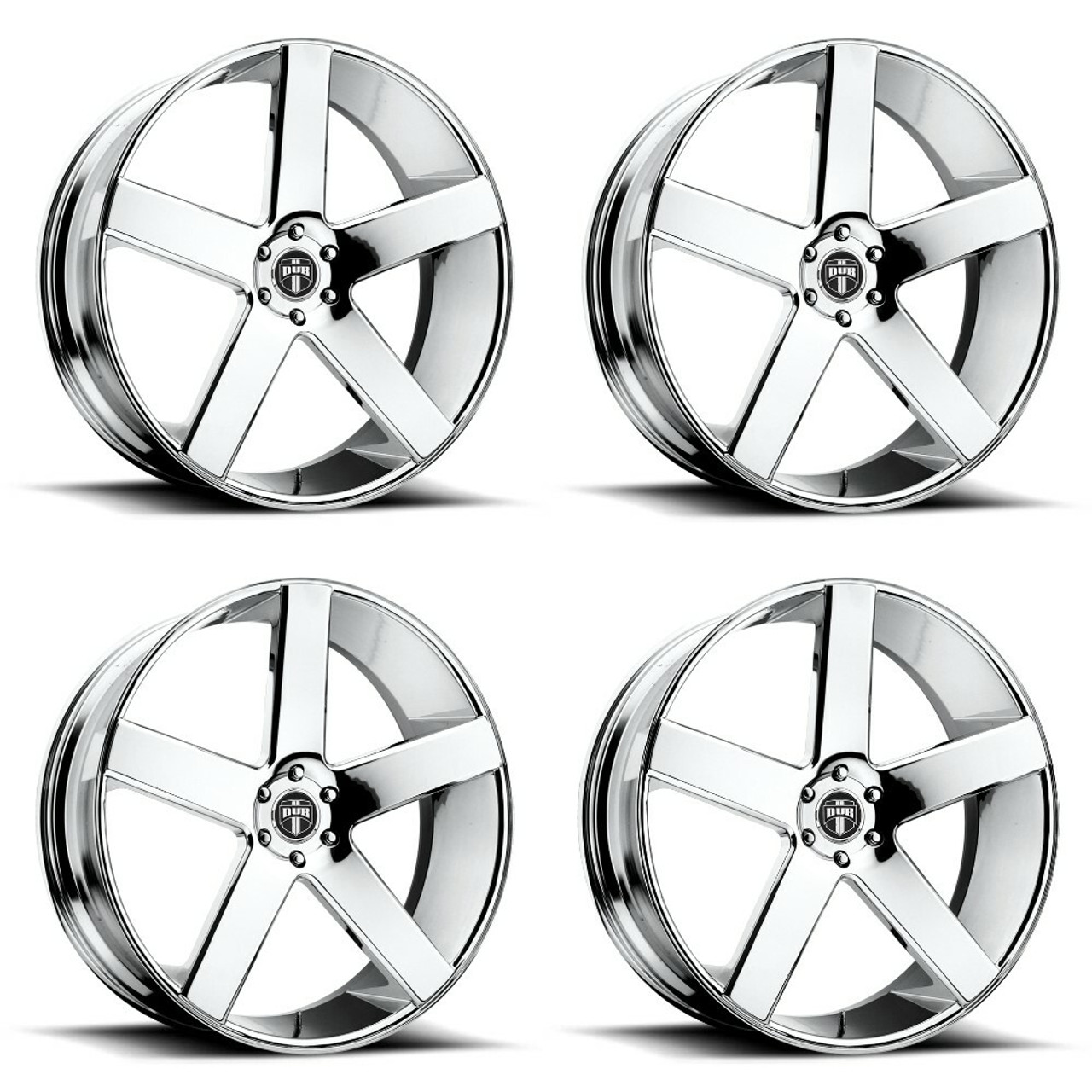 Set 4 DUB S115 Baller 28x10 6x135 Chrome Wheels 28" 31mm For Ford Lincoln Rims