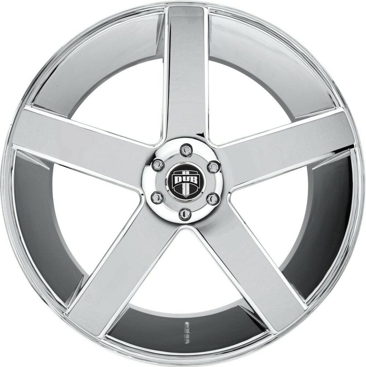 Set 4 DUB S115 Baller 26x9 5x5 Chrome Plated Wheels 26" 15mm For Chevy GMC Rims Set 4 DUB S115 Baller 26x9 5x5 Chrome Plated Wheels 26" 15mm For Chevy GMC Rims