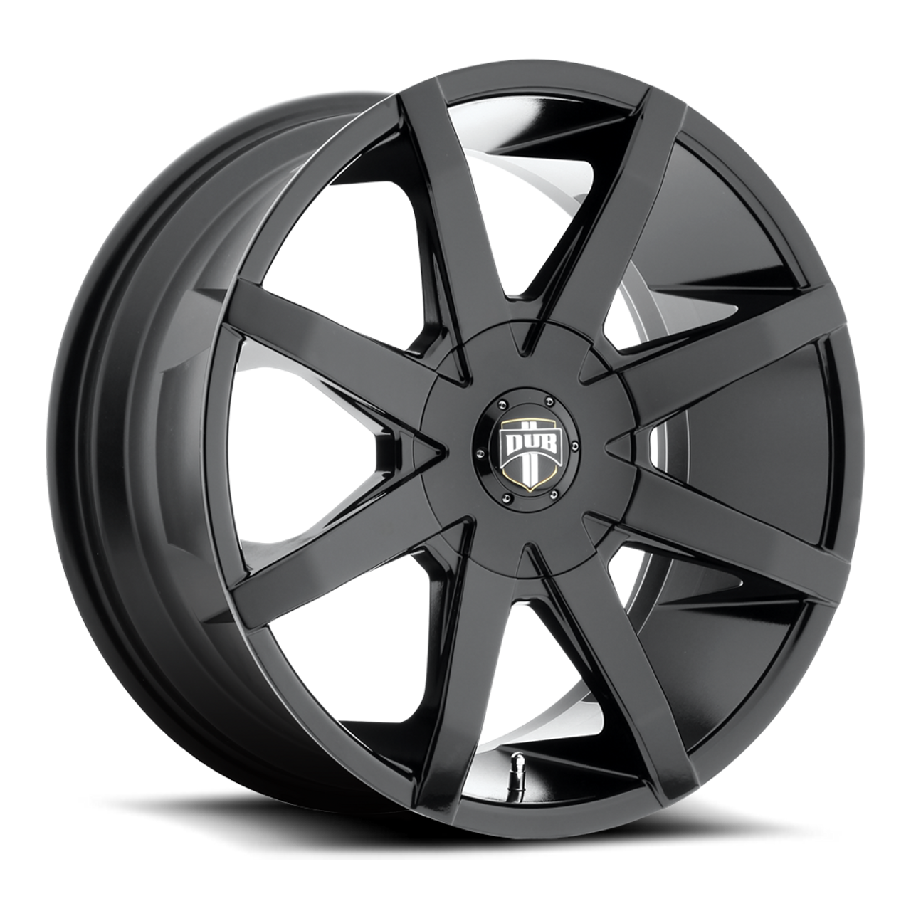 Set 4 DUB S110 Push 22x9.5 5x115 5x4.75 Gloss Black Wheels 22" 15mm Rims