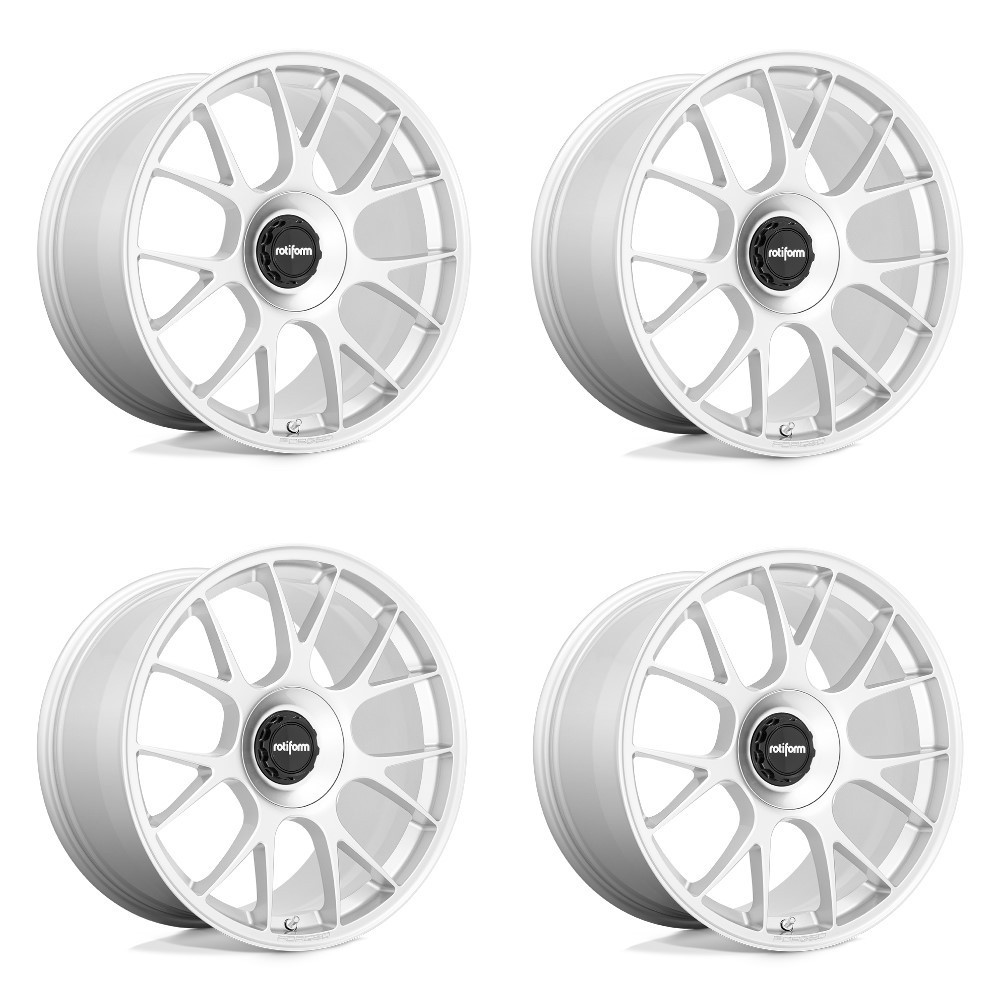 Set 4 Rotiform R902 Tuf 20x11 5x120 Gloss Silver Wheels 20" 43mm Rims
