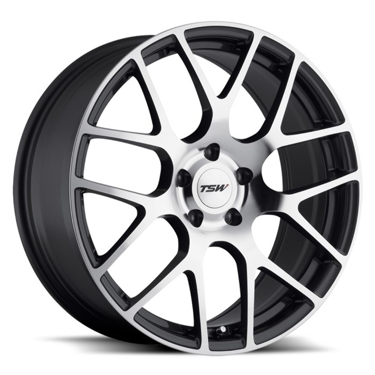 Set 4 TSW Nurburgring 21x9 5x120 Gunmetal W/ Mirror Cut Face Wheels 21" 25mm
