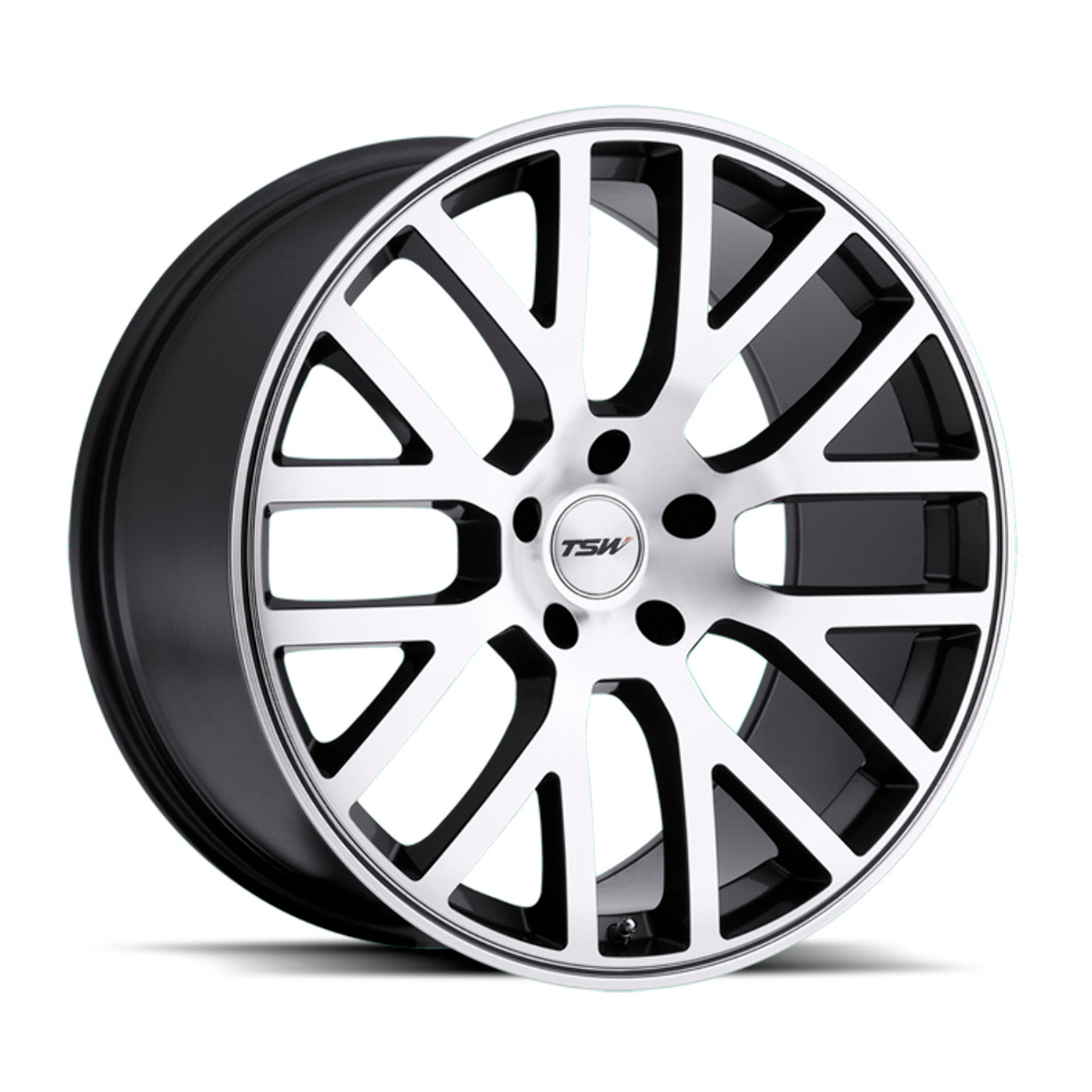 TSW Donington 22x10.5 5x120 Gunmetal Mirror Cut Face Wheel 22" 25mm Rim