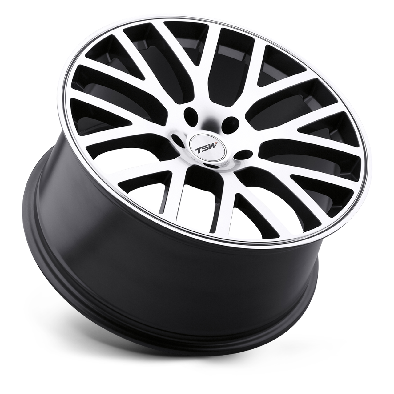 Set 4 TSW Donington 22x10.5 5x120 Gunmetal Mirror Cut Face Wheels 22" 25mm Rims