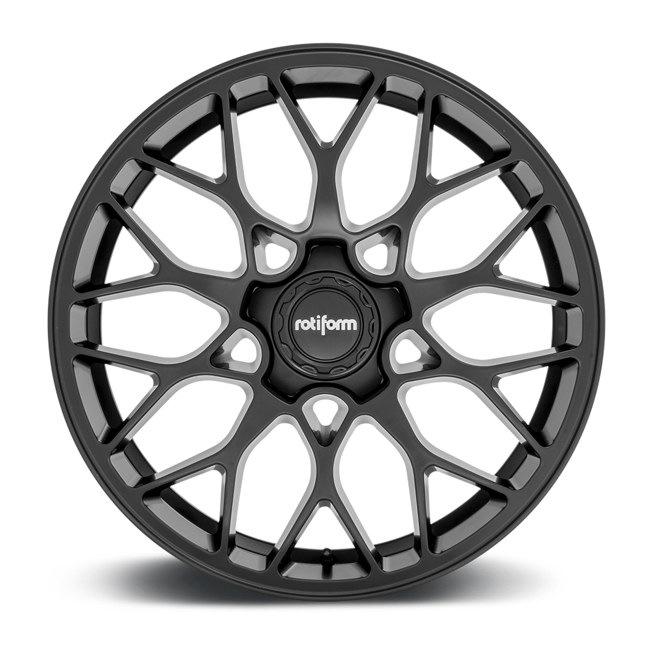Set 4 Rotiform R190 20x10.5 5x4.5 Matte Black Wheels 20" 40mm Rims