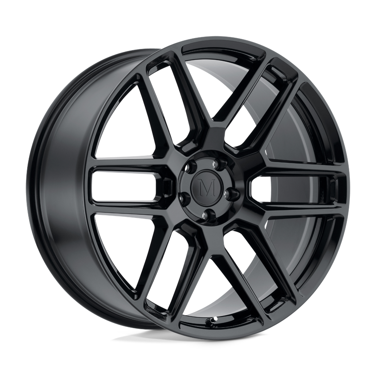 Set 4 Mandrus Otto 22x10.5 5x112 Gloss Black Wheels 22" 38mm Rims