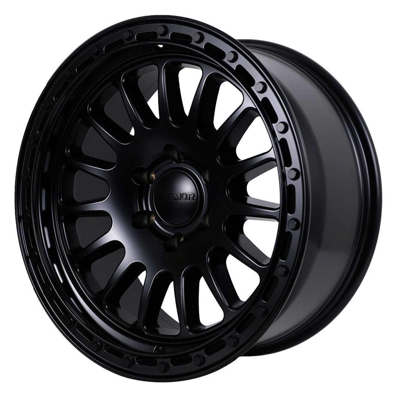 Tremor 104 Aftershock 17x8.5 8x6.5 0mm Satin Black Offroad Wheel 104-785810SB