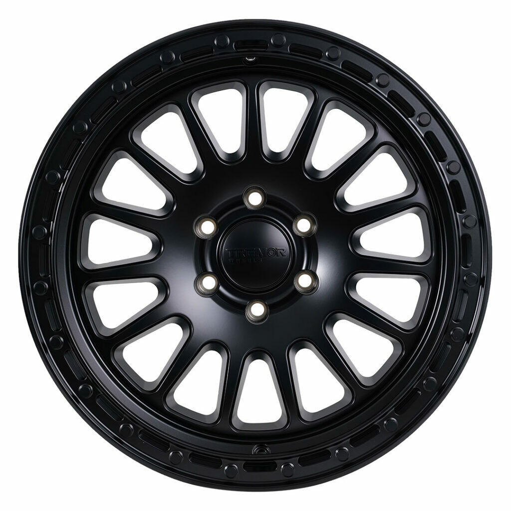 Tremor 104 Aftershock 17x8.5 6x135 0mm Satin Black Black Truck Rim 104-785360SB