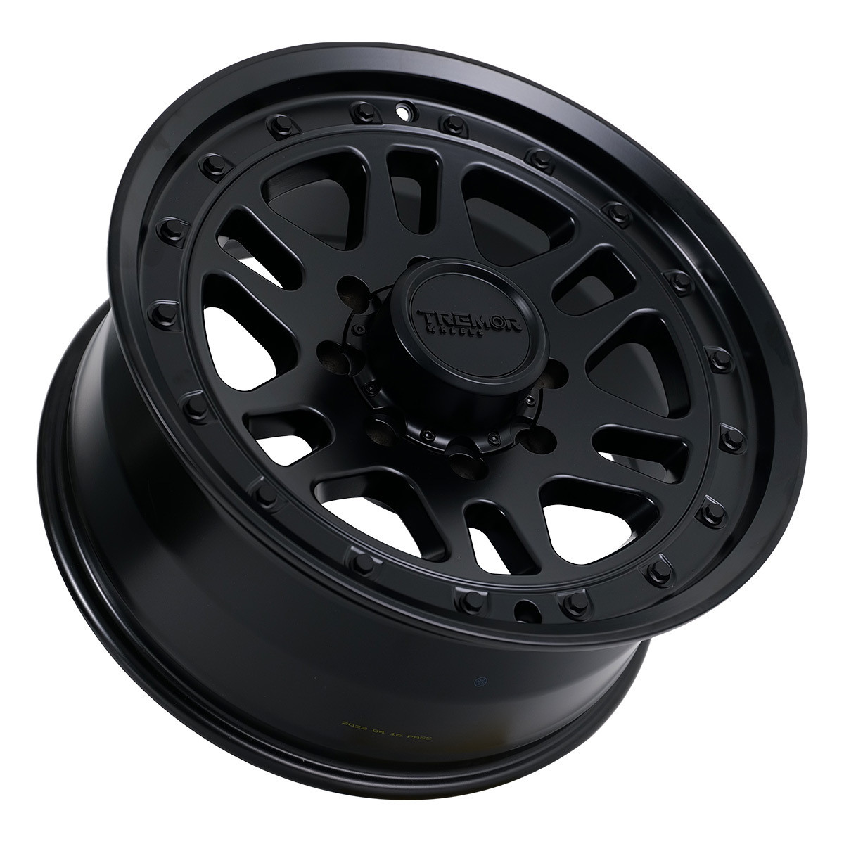 Tremor 105 Shaker 17x8.5 8x6.5 0mm Satin Black Offroad Truck Wheel 105-785810SB
