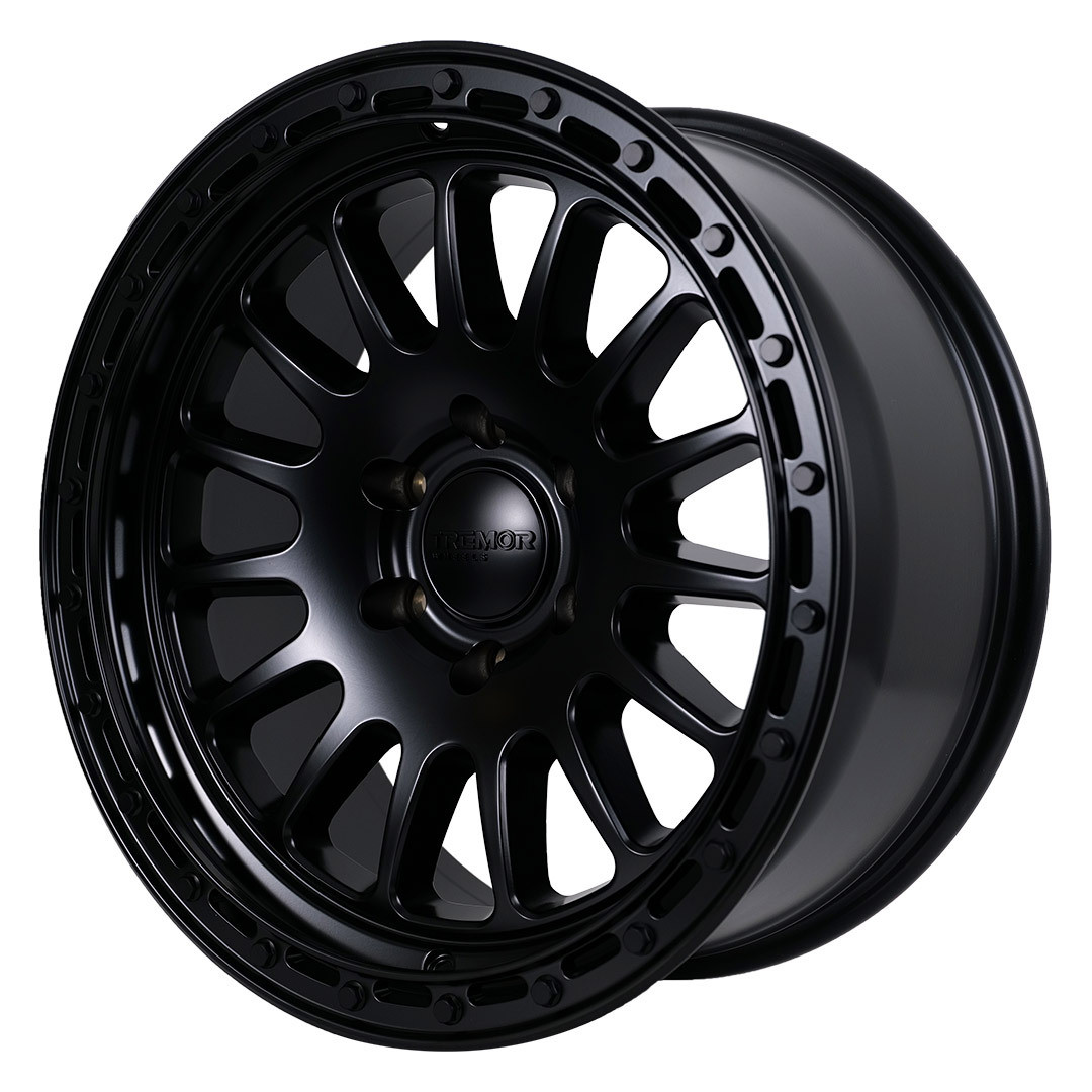 Tremor 104 Aftershock 17x8.5 6x5.5 0mm Satin Black Black Wheel 104-785830SB Rim