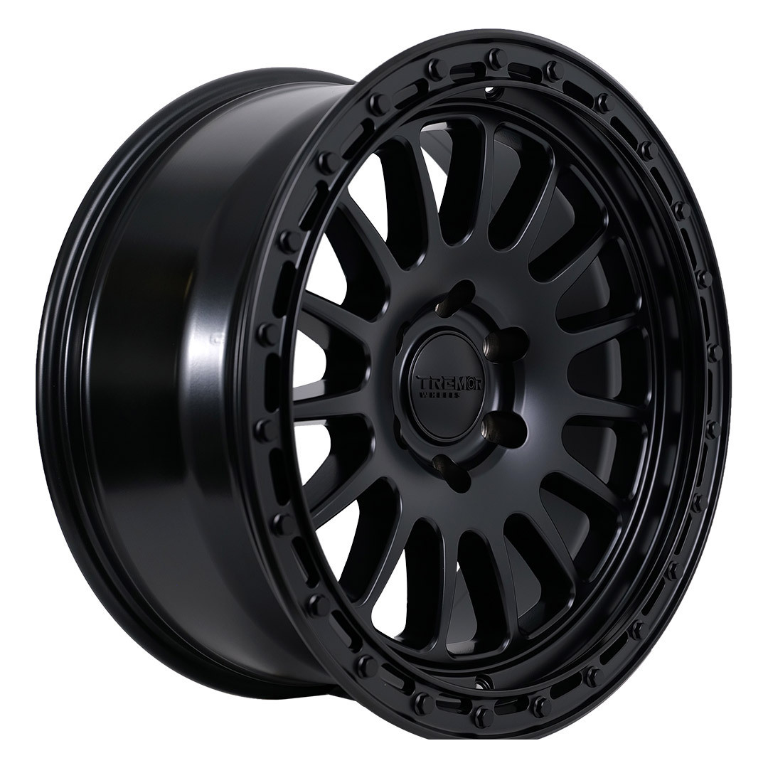 Tremor 104 Aftershock 17x8.5 6x5.5 0mm Satin Black Black Wheel 104-785830SB Rim