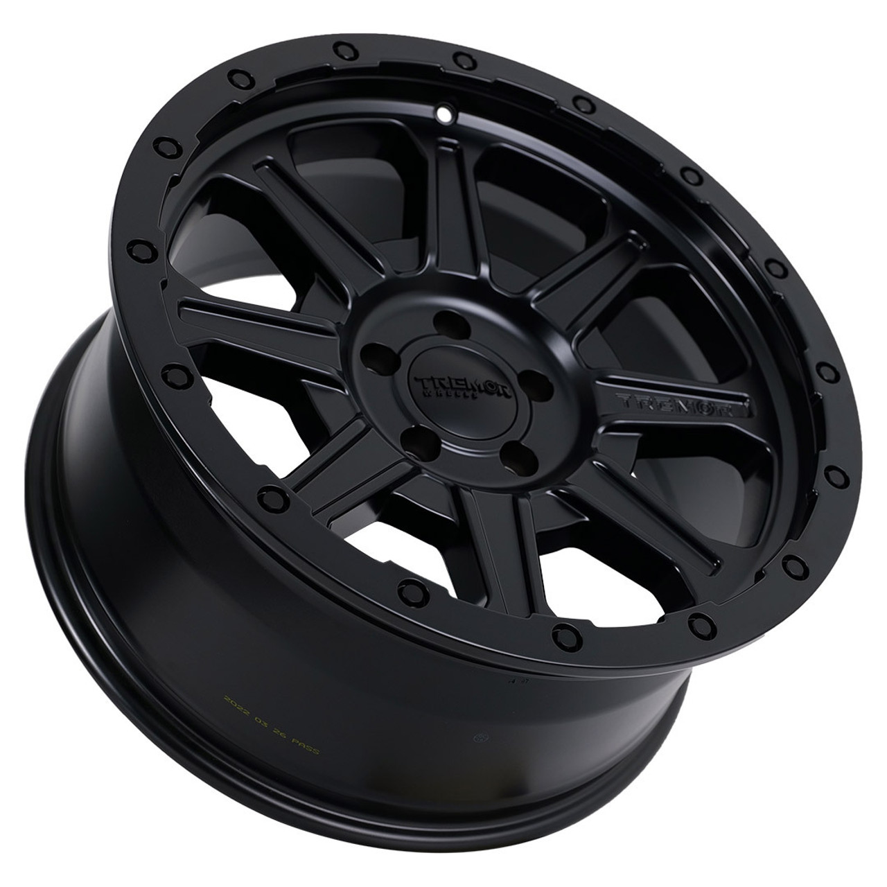 17" Tremor 103 Impact Satin Black Wheel 17x8.5 8x170 0mm For Ford Truck Rim