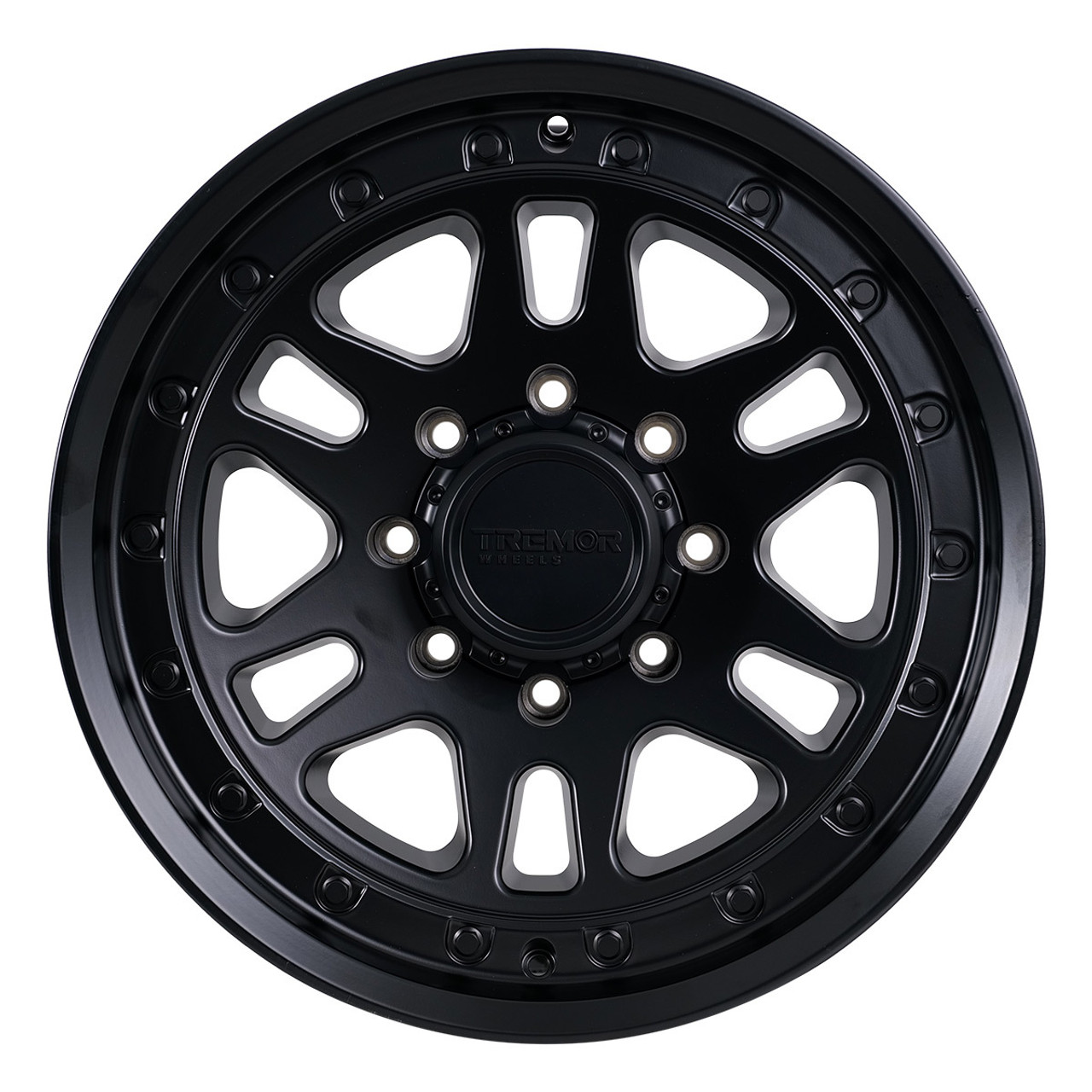 Set 4 17" Tremor 105 Shaker Satin Black Wheels 17x8.5 8x170 0mm For Ford Rims