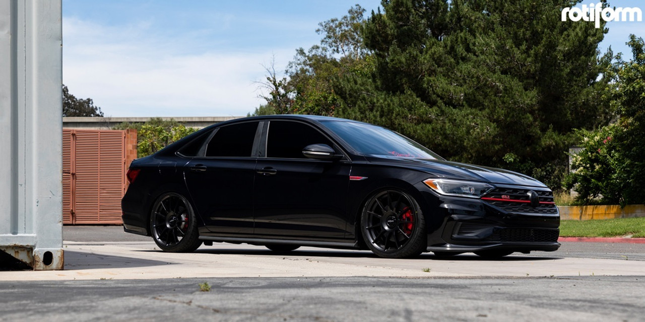 Set 4 Rotiform R168 DTM 20x10 5x112 5x120 Satin Black Wheels 20" 40mm Rims