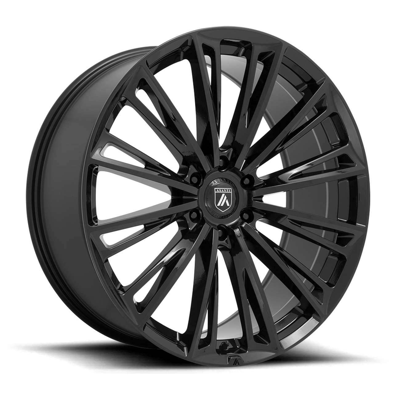Set 4 Asanti Black ABL30 Corona Truck 22x9 5x4.5 Gloss Black Wheels 22" 32mm
