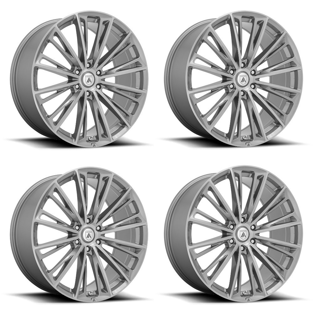 Set 4 Asanti Black ABL30 Corona Truck 22x9 5x120 Titanium Wheels 22" 32mm