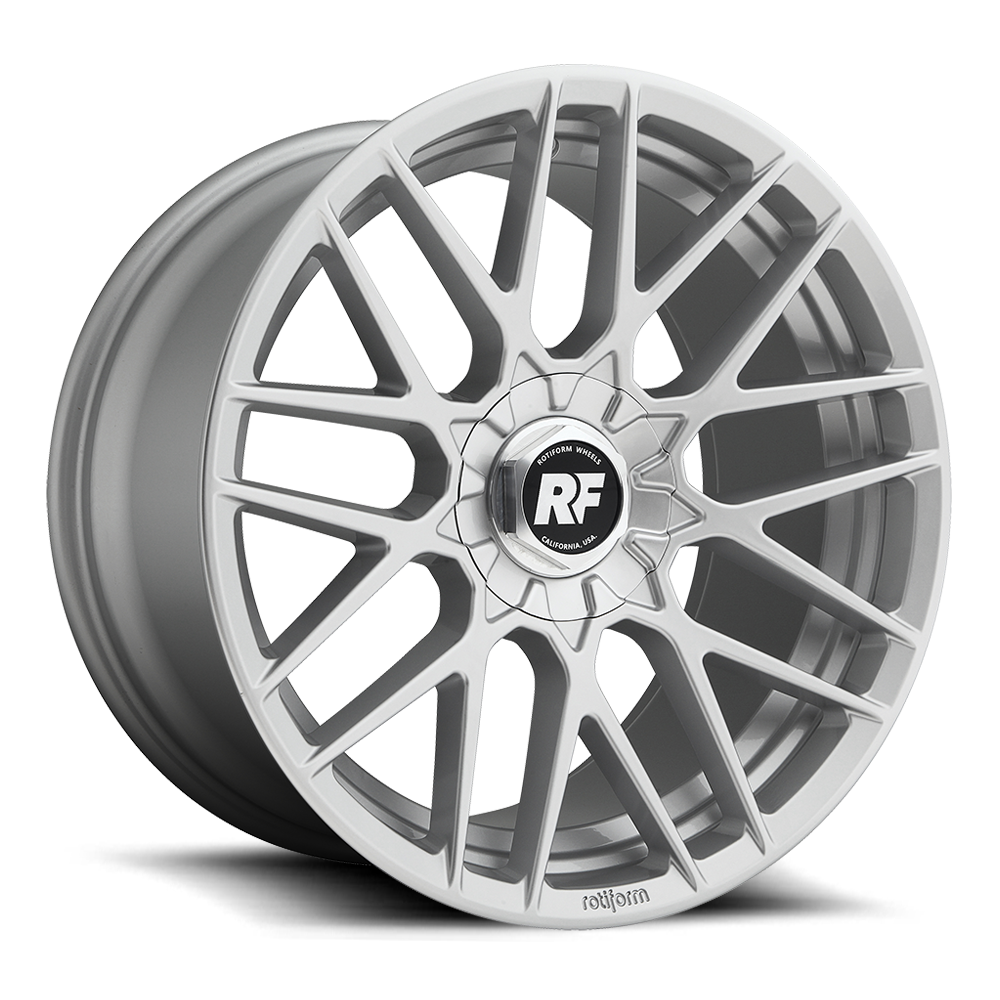 Set 4 19" Rotiform R140 RSE 19x8.5 5x112 5x4.5 Gloss Silver Wheels 45mm Rims