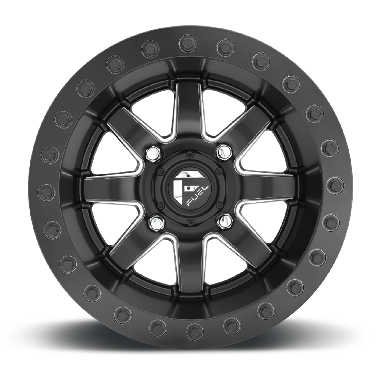 Set 4 Fuel UTV D928 Maverick Beadlock 15x8 4x156 Matte Black Wheels 15" 0mm Rims