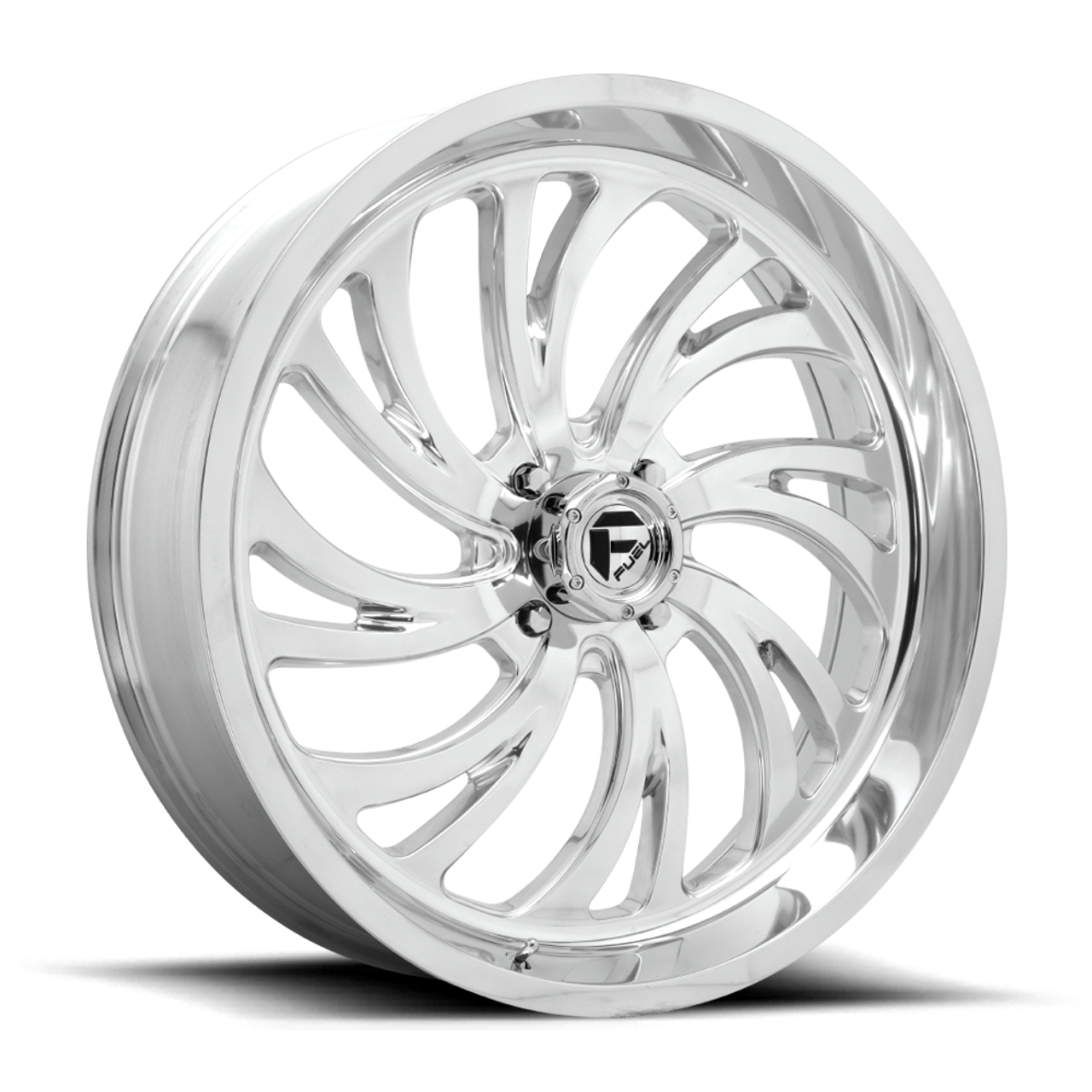Set 4 Fuel UTV D203 Kompressor 24x7 4x156 High Luster Polished Wheels 24" 13mm