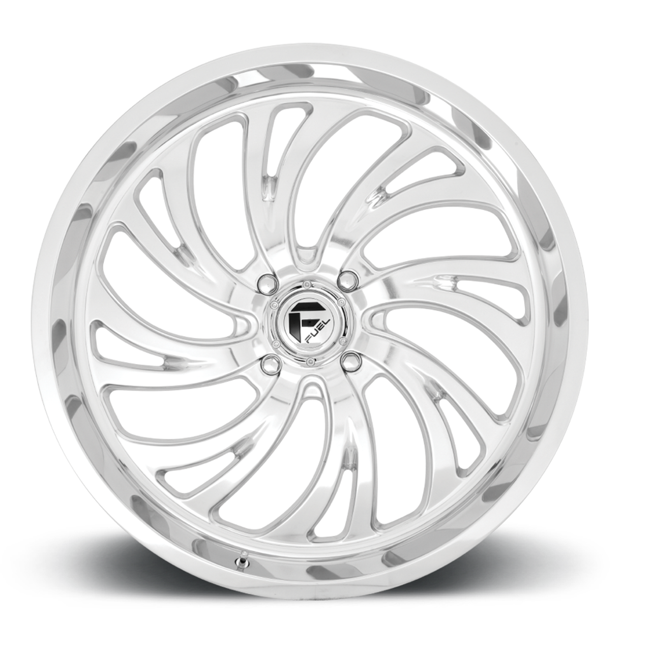 Set 4 Fuel UTV D203 Kompressor 24x7 4x156 High Luster Polished Wheels 24" 13mm