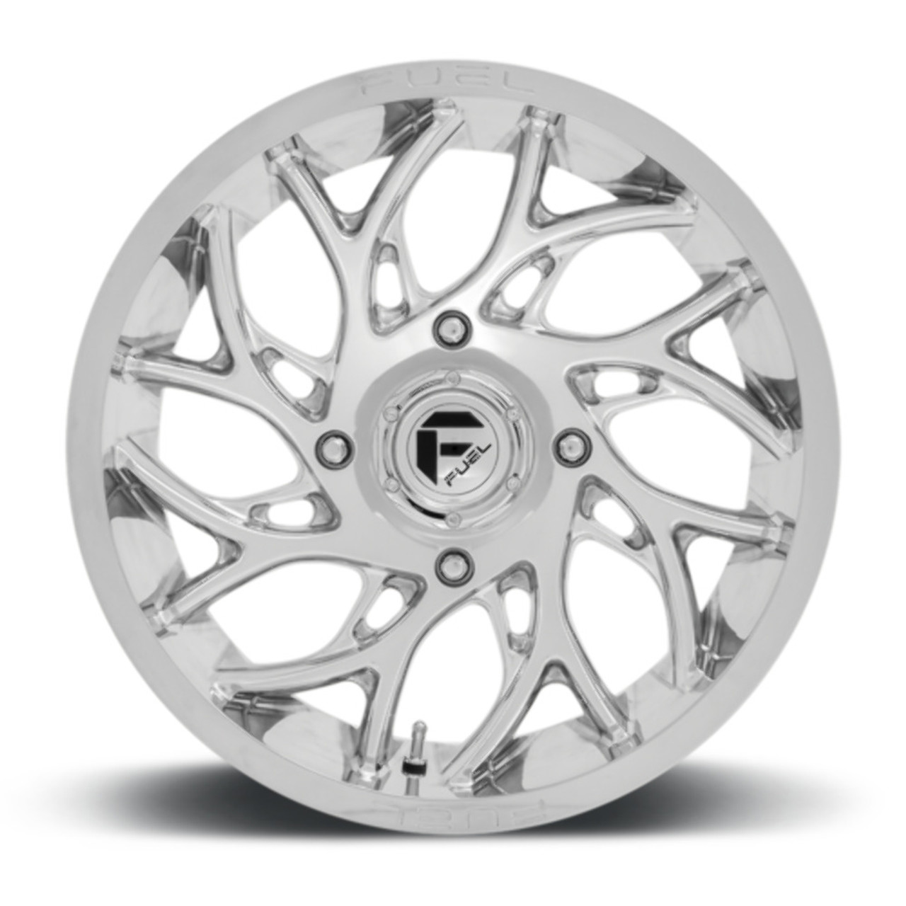 Set 4 Fuel UTV D204 Runner 22x7 4x137 Polished Wheels 22" 0mm Rims