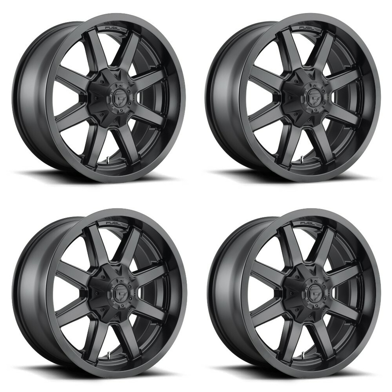 Set 4 Fuel D436 Maverick 17x9 6x135 6x5.5 Satin Black Wheels 17" 1mm Rims