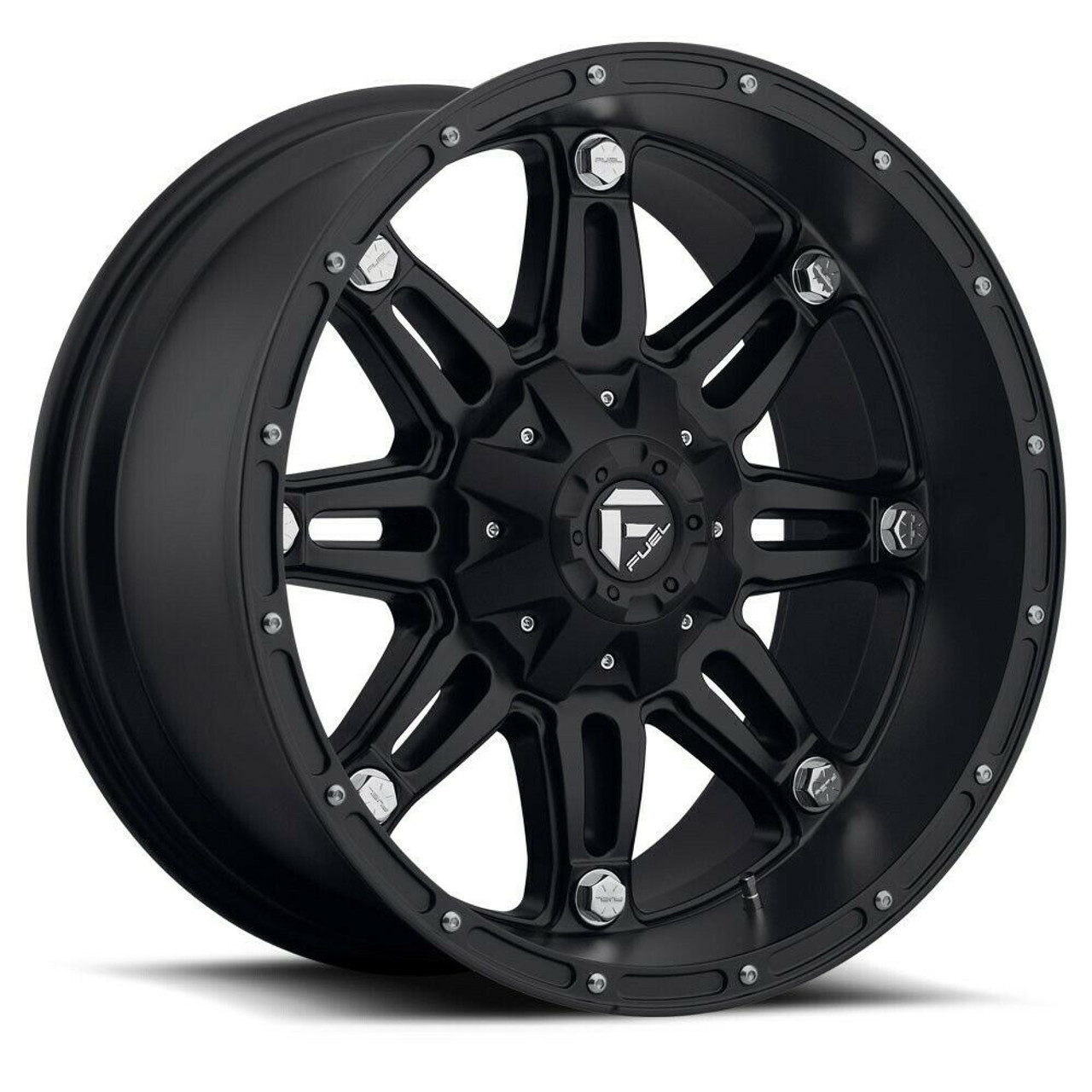 Set 4 18" Fuel D531 Hostage 18x9 6x135 6x5.5 20mm Wheels Matte Black Rims