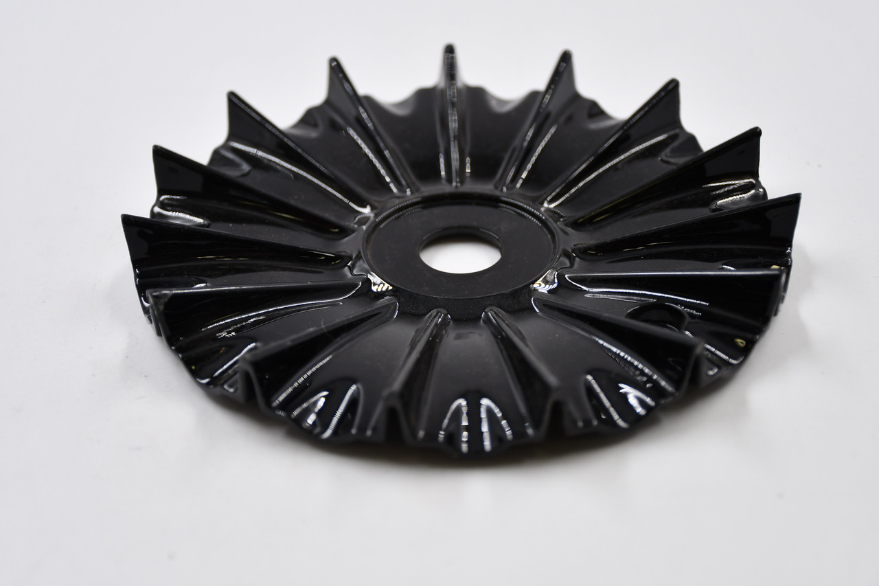Vision Wheels Gloss Black Wheel Center Cap Hub Cap 454-2090CAP(NL) 6" No Logo/Inset