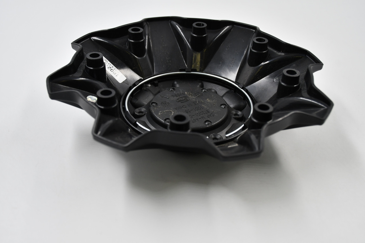 Fuel Wheels Matte Black w/ Chrome Logo Wheel Center Cap Hub Cap 1002-53B(U) 8.5" 8 Lug, No Extension Attached