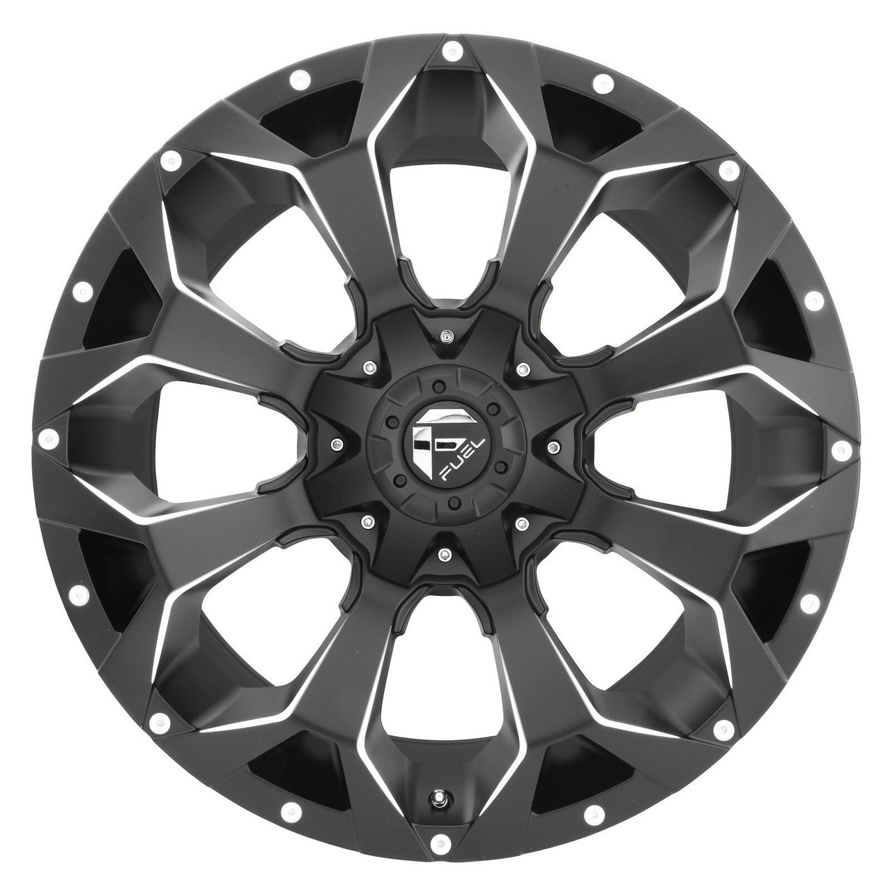 Set 4 20" Fuel D546 Assault 20x12 6x135 6x5.5 Black Milled Wheels -43mm Rims