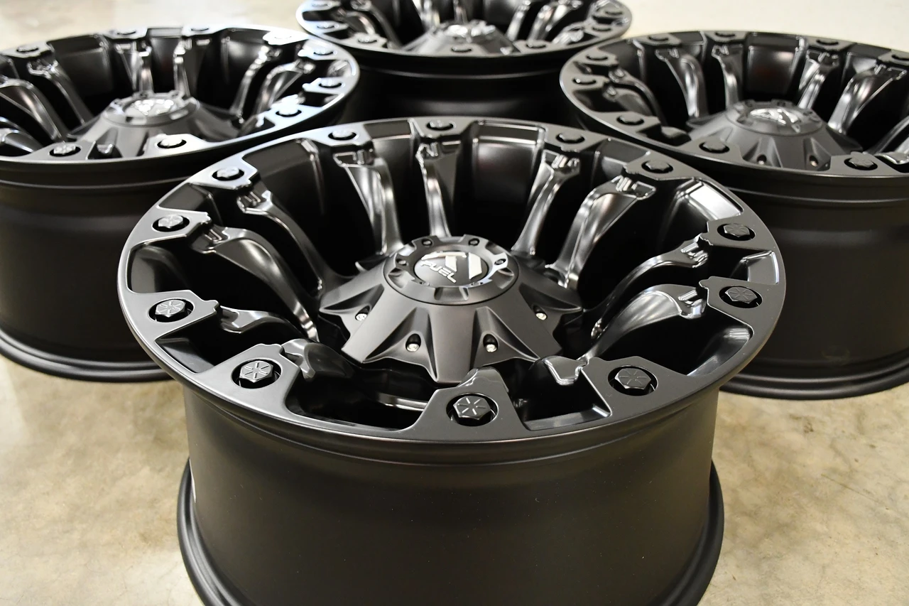 Set 4 Fuel D560 Vapor 18x9 8x6.5 Matte Black Wheels 18" 1mm Offroad Truck Rims