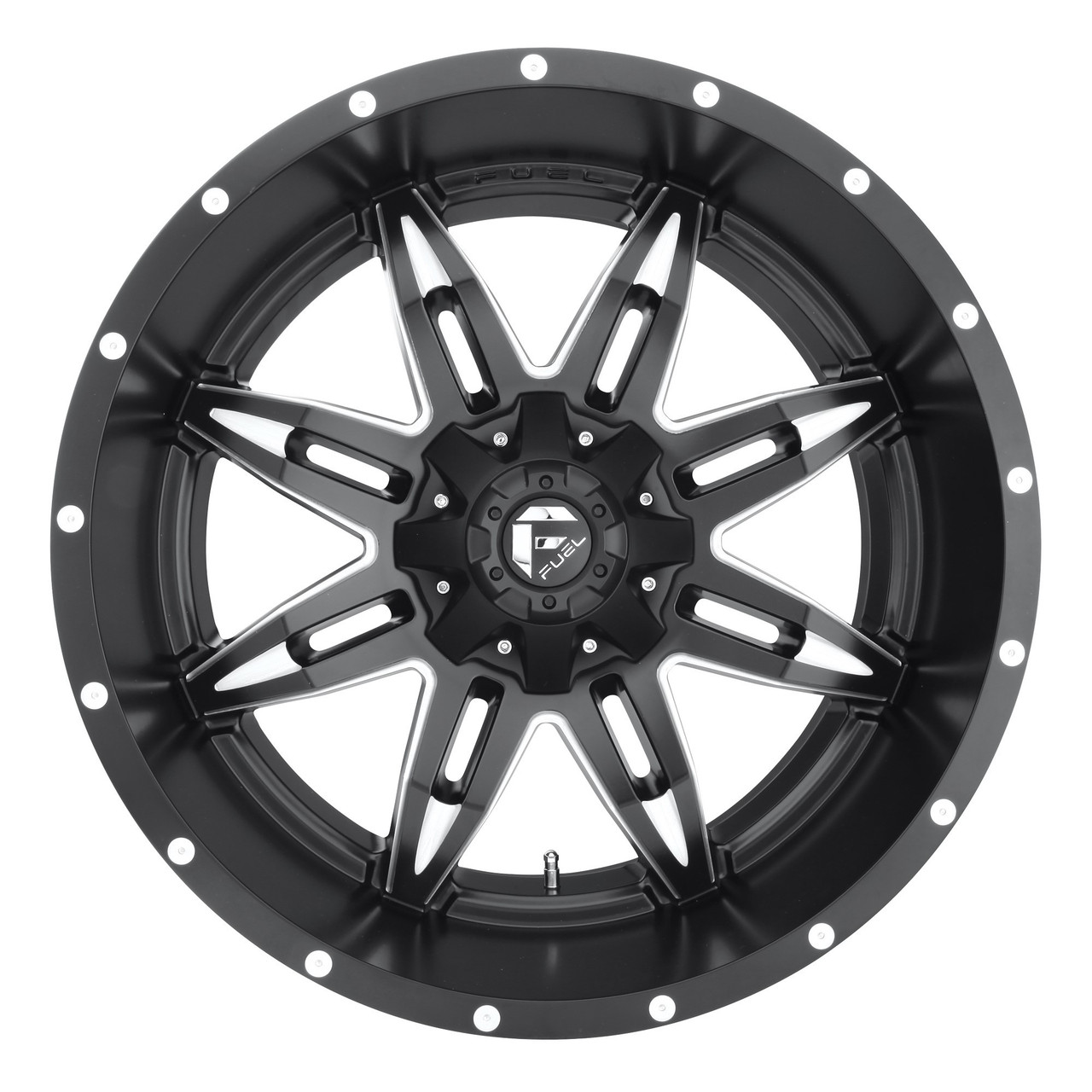 Set 4 Fuel D567 Lethal 20x9 6x135 6x5.5 Matte Black Milled Wheels 20" 1mm