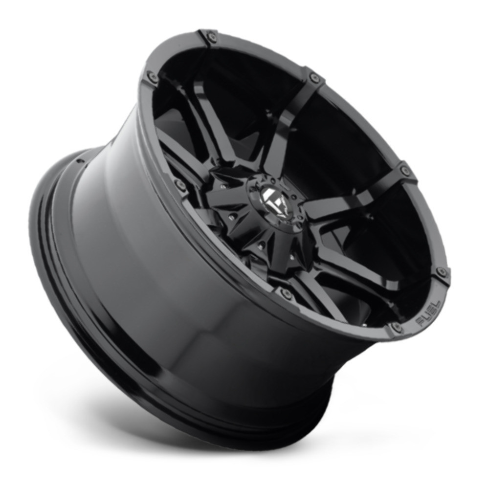 Set 4 20" Fuel D575 Coupler 20x9 6x135 6x5.5 20mm Wheels Gloss Black Truck Rims Offroad SUV