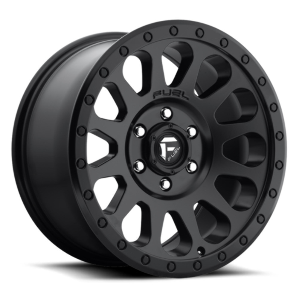 Set 4 Fuel D579 Vector 17x8.5 6x5.5 Matte Black Wheels 17" -6mm Rims