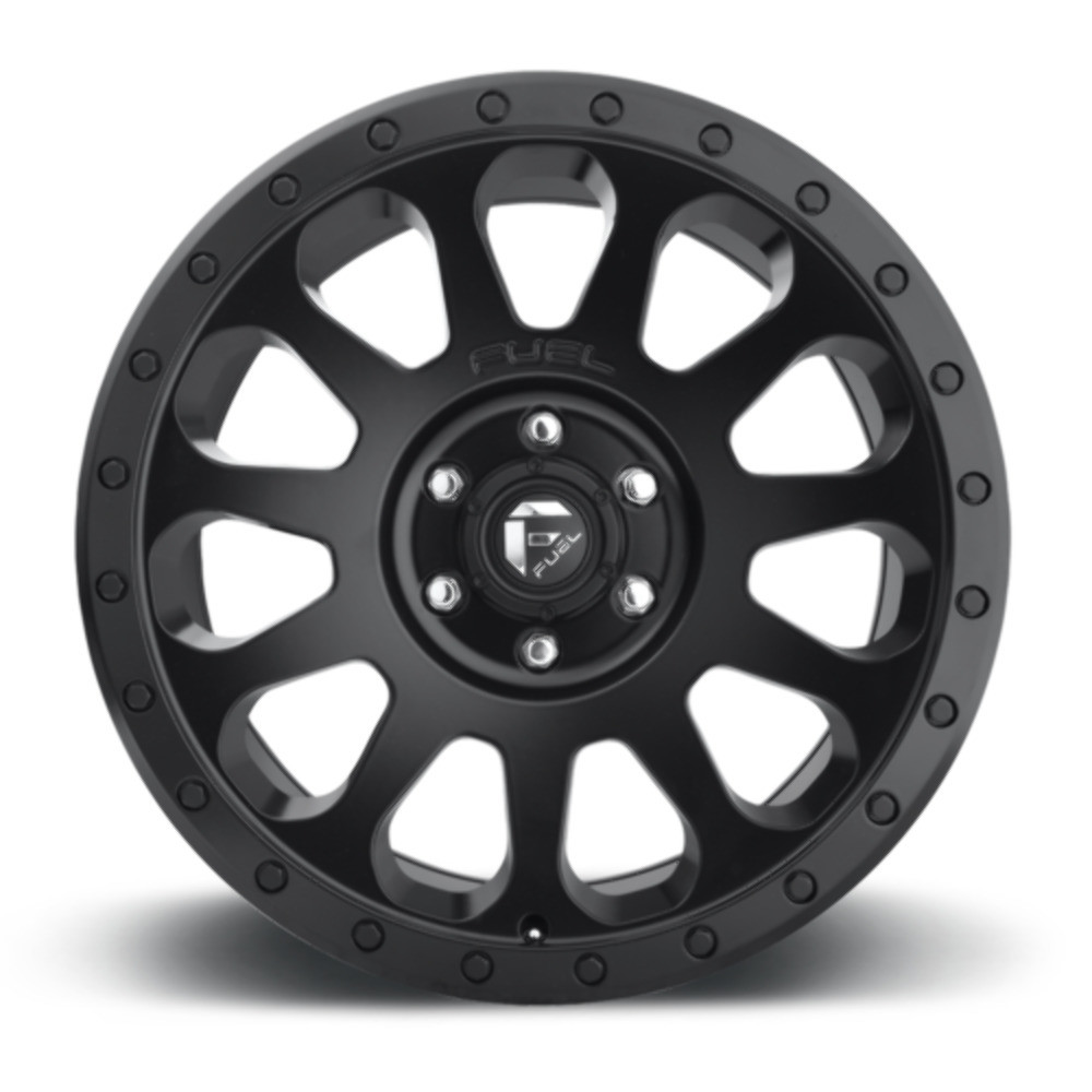 Set 4 Fuel D579 Vector 18x9 6x5.5 Matte Black Wheels 18" 1mm Rims