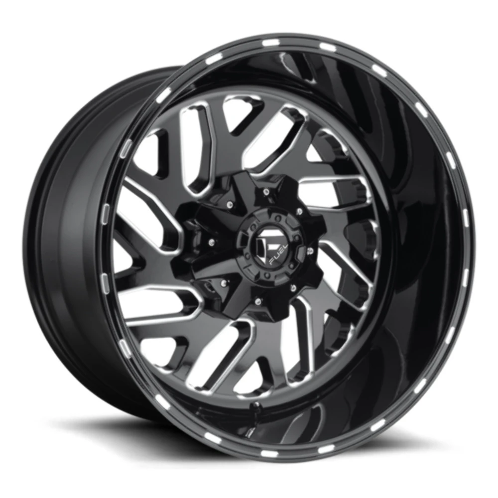 Set 4 Fuel D581 Triton 20x12 8x170 Gloss Black Milled Wheels 20" -43mm Rims