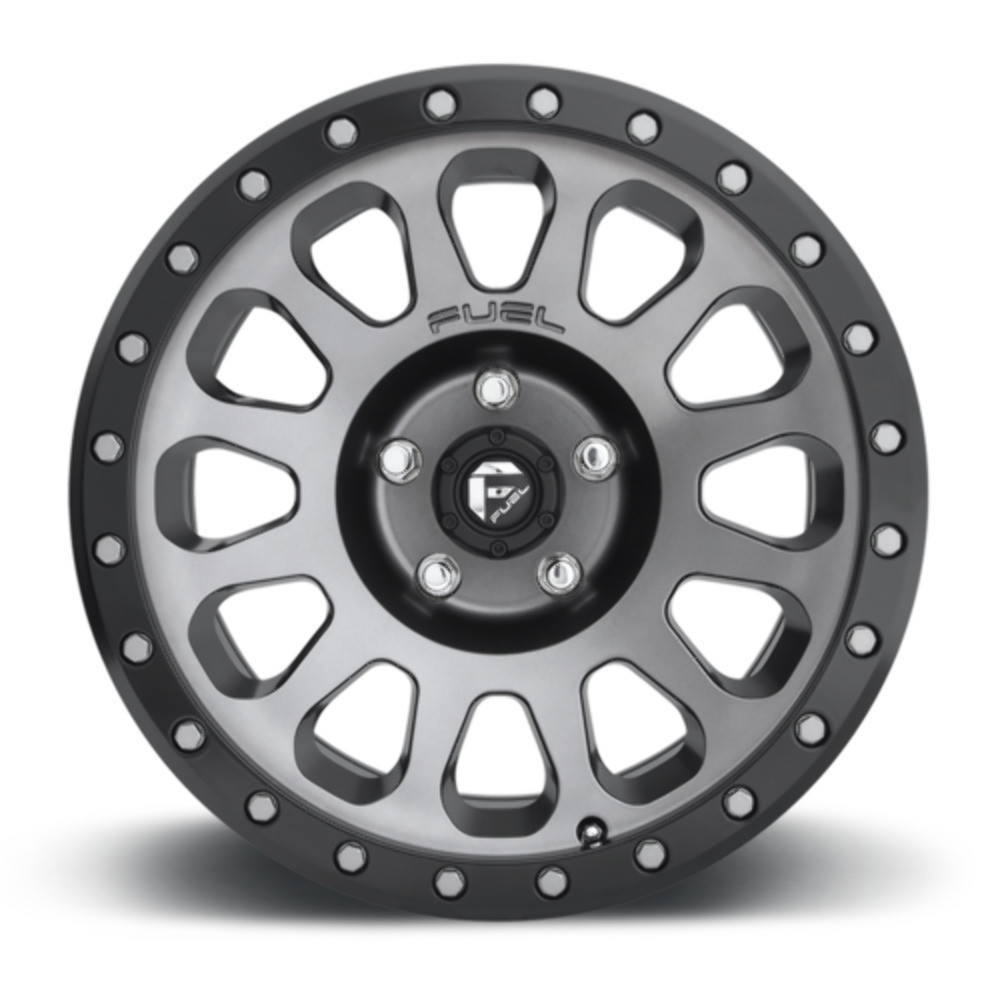 Set 4 Fuel  D601 Vector 18x9 6x5.5 Gun Metal Black Bead Ring Wheels 18" 1mm
