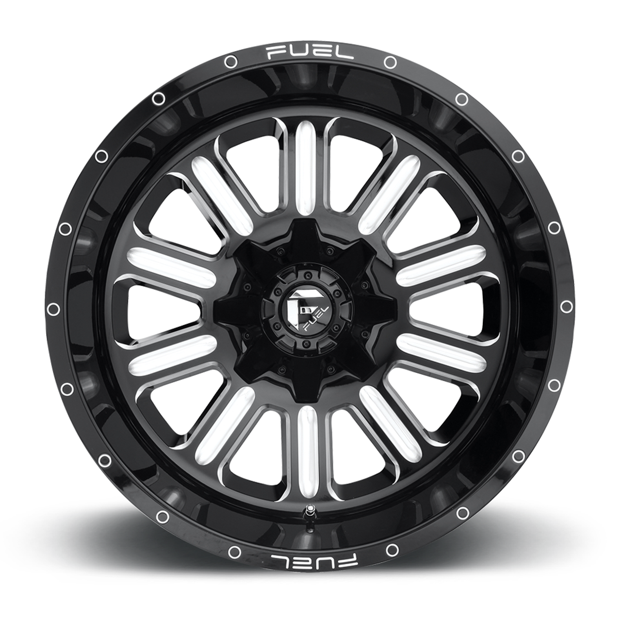 Set 4 Fuel D620 Hardline 18x9 8x6.5 Gloss Black Milled Wheels 18" 1mm Rims