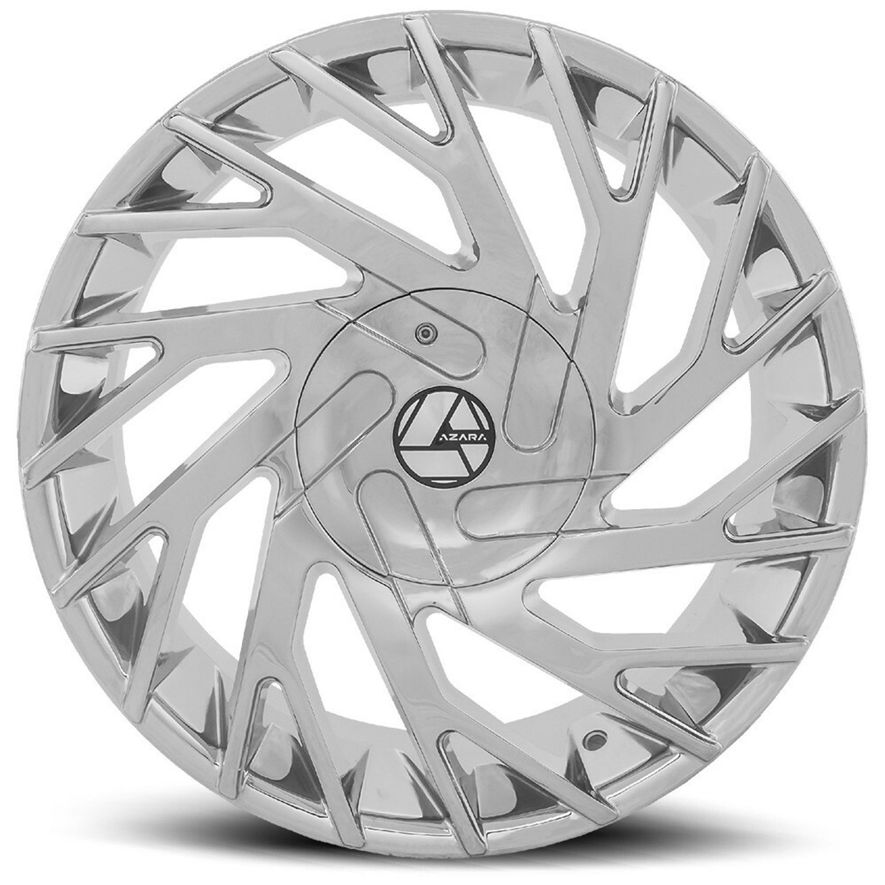 28" Azara AZA-505 Chrome Wheel 28x9.5 6x135 6x5.5 25mm For Ford Chevy Cadillac