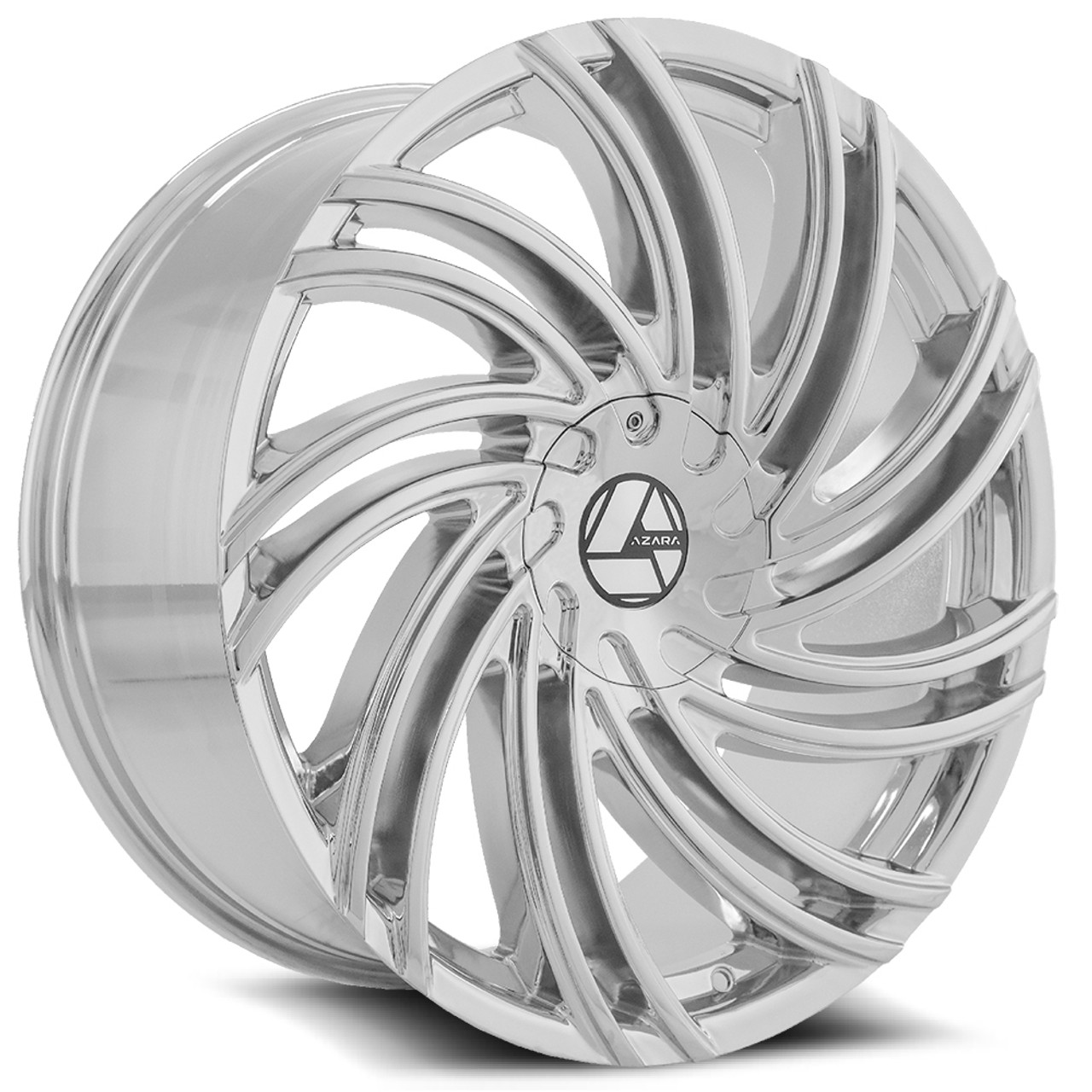 22" Azara AZA-514 Chrome Wheel 22x8.5 5x112 5x4.5 38mm Rim