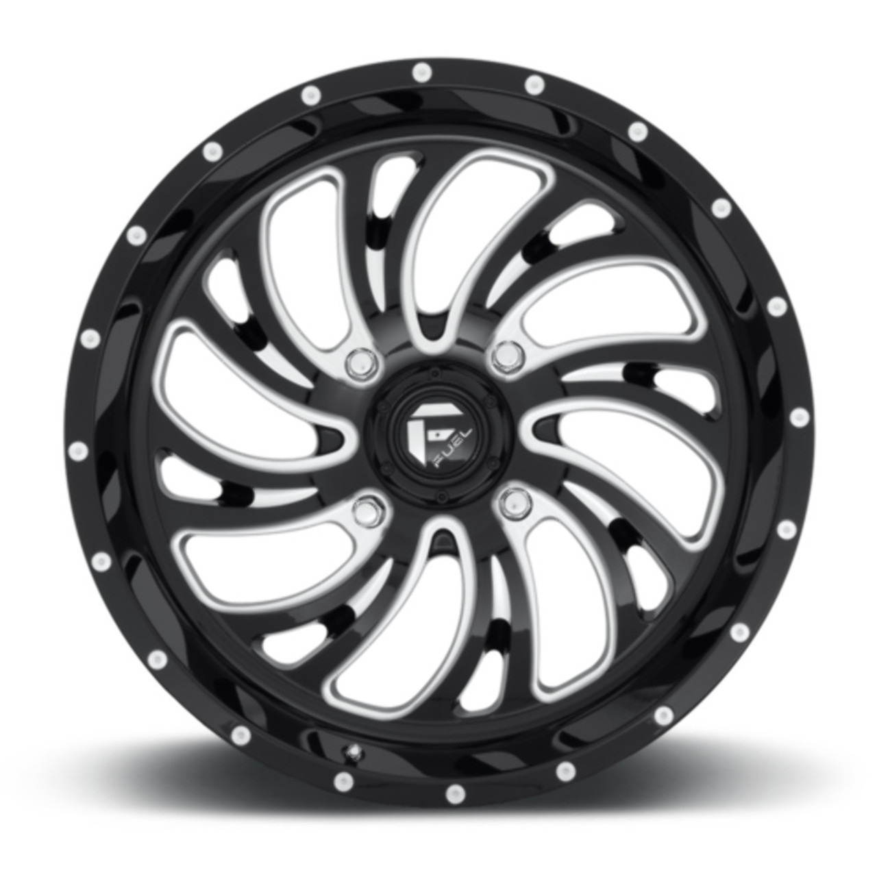 Set 4 Fuel UTV D641 Kompressor 20x7 4x137 Gloss Black Milled Wheels 20" 13mm