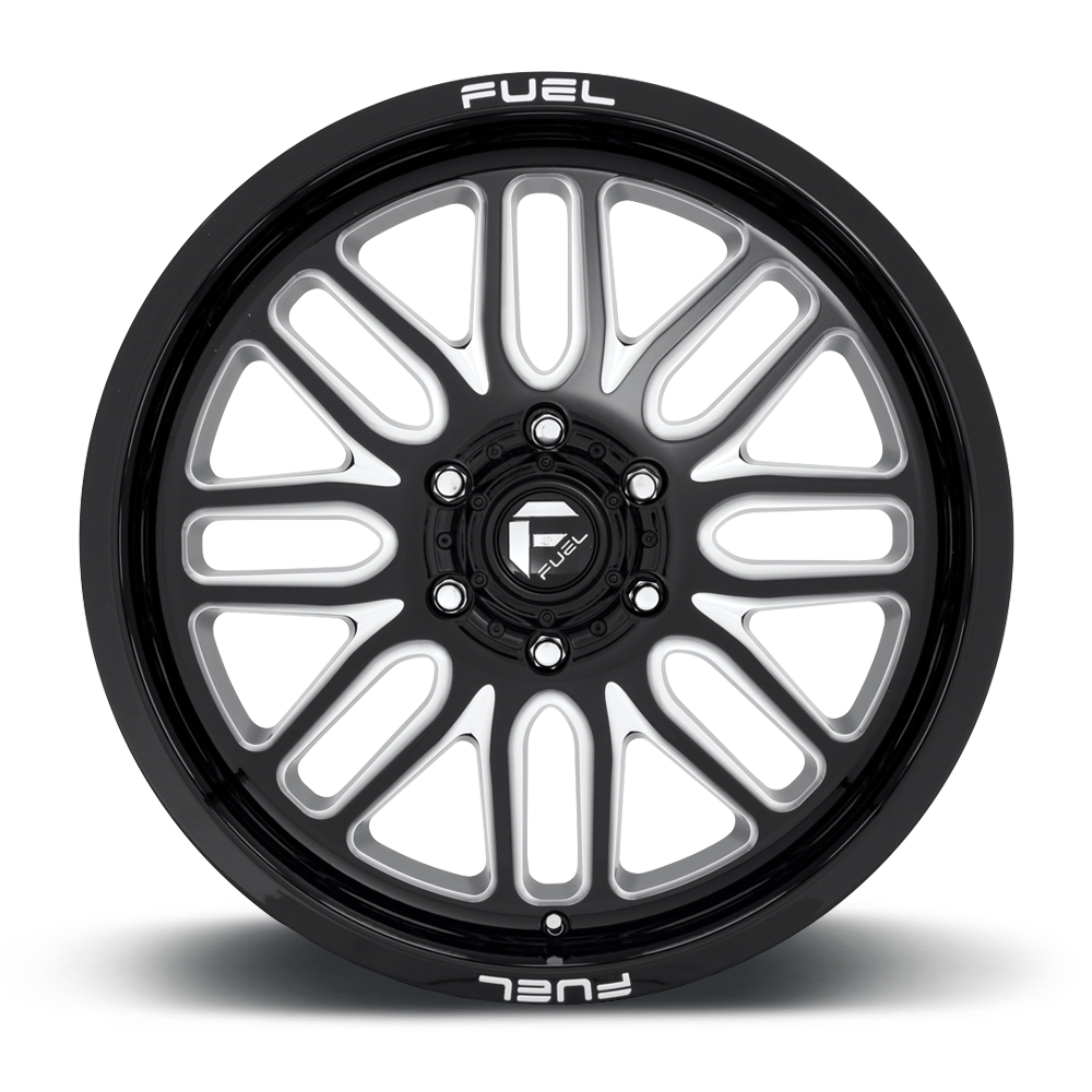 Set 4 20" Fuel D662 Ignite 20x10 8x6.5 Gloss Black Milled Wheels -18mm Rims
