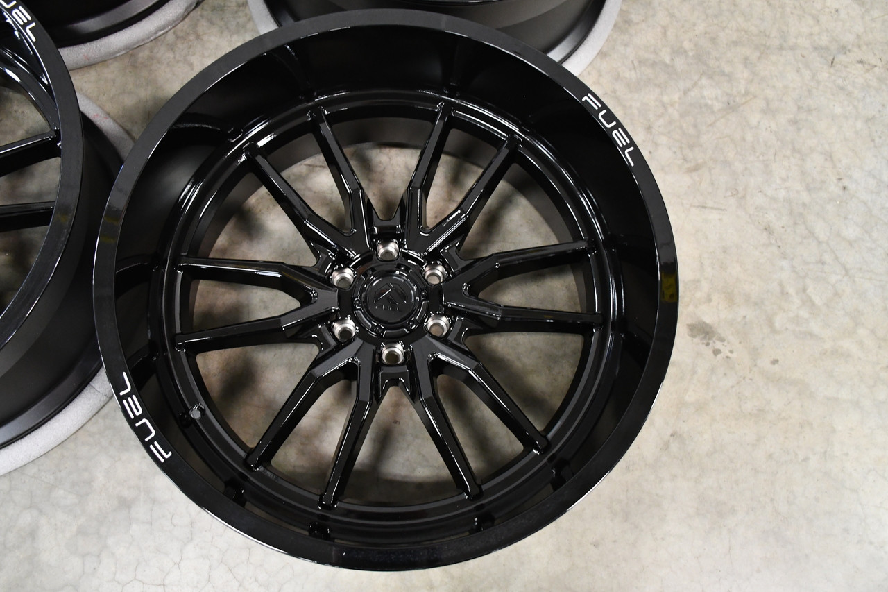 Set 4 Fuel D679 Rebel 17x9 6x135 Matte Black Wheels 17" 1mm Rims