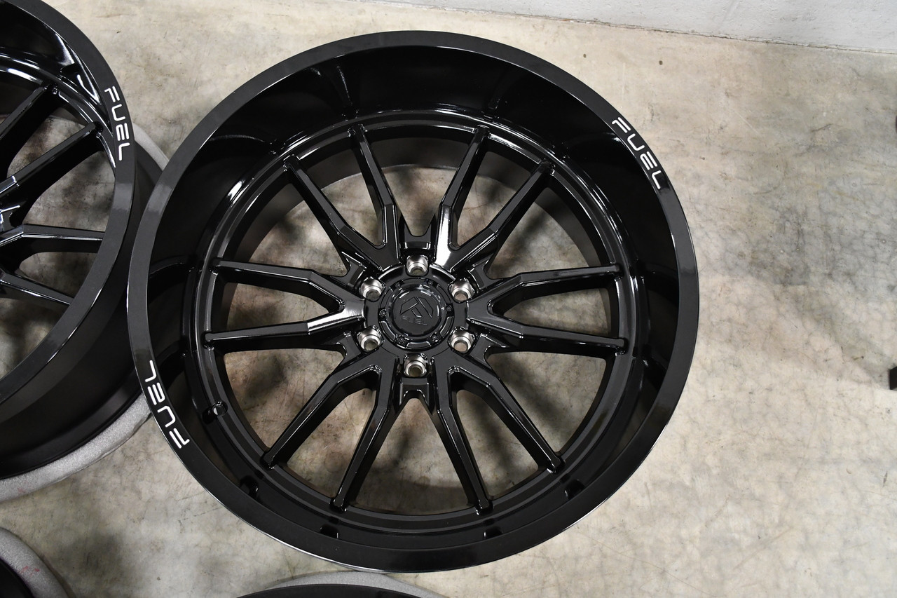 Set 4 Fuel D679 Rebel 22x10 6x5.5 Matte Black Wheels 22" -13mm Rims
