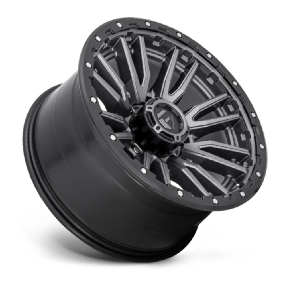 Set 4 Fuel  D680 Rebel 20x10 8x6.5 Gun Metal Black Bead Ring Wheels 20" -18mm