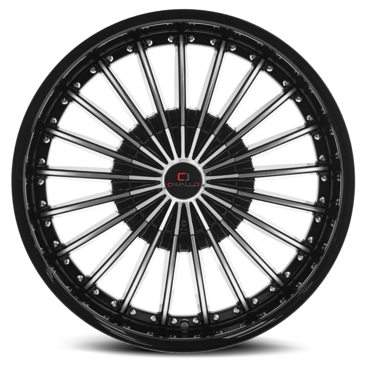 Set 4 18" Cavallo CLV-32 Gloss Black Machined Wheels 18x8 5x100 5x4.5 35mm Rims Set 4 18" Cavallo CLV-32 Gloss Black Machined Wheels 18x8 5x100 5x4.5 35mm Rims