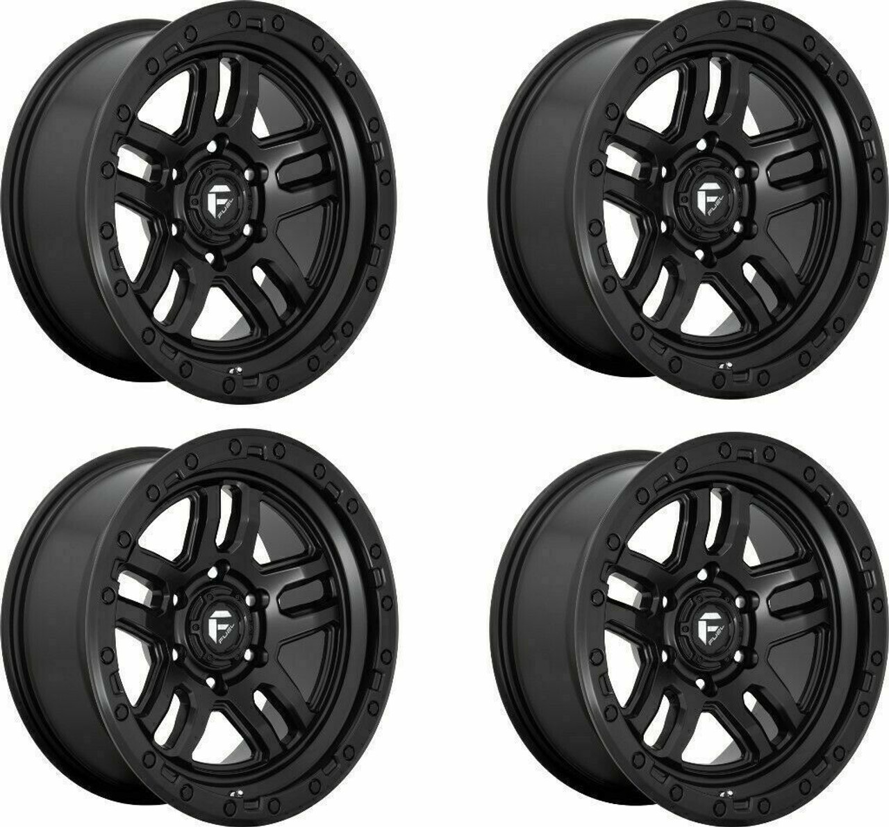 Set 4 18" Fuel D700 Ammo 18x9 5x5 Matte Black Wheels -12mm Lifted For Jeep Rims Set 4 18" Fuel D700 Ammo 18x9 5x5 Matte Black Wheels -12mm Lifted For Jeep Rims