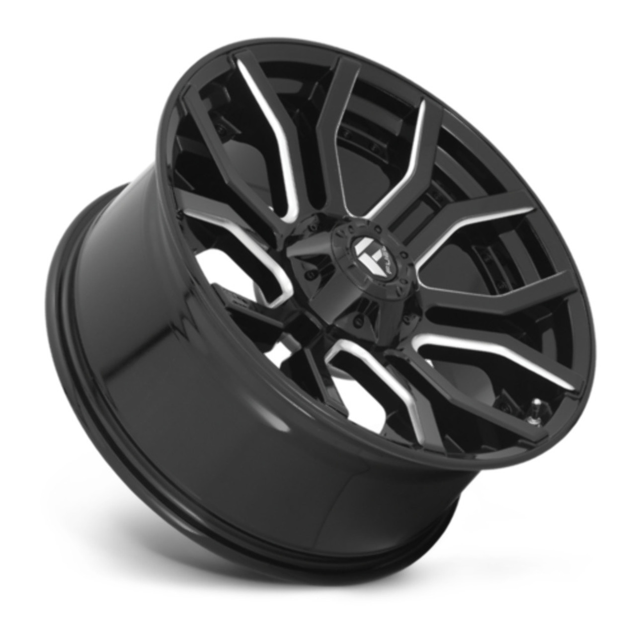 Set 4 Fuel D711 Rage 20x10 6x135 6x5.5 Gloss Black Milled Wheels 20" -18mm