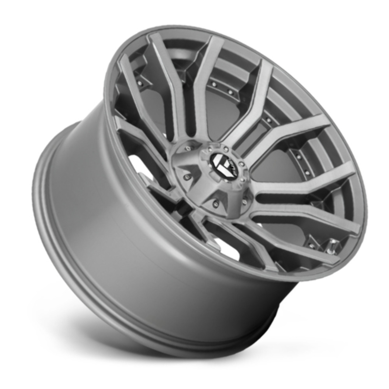 Set 4 Fuel  D713 Rage Platinum 20x9 5x5 5x5.5 Brushed Gun Metal Wheels 20" 1