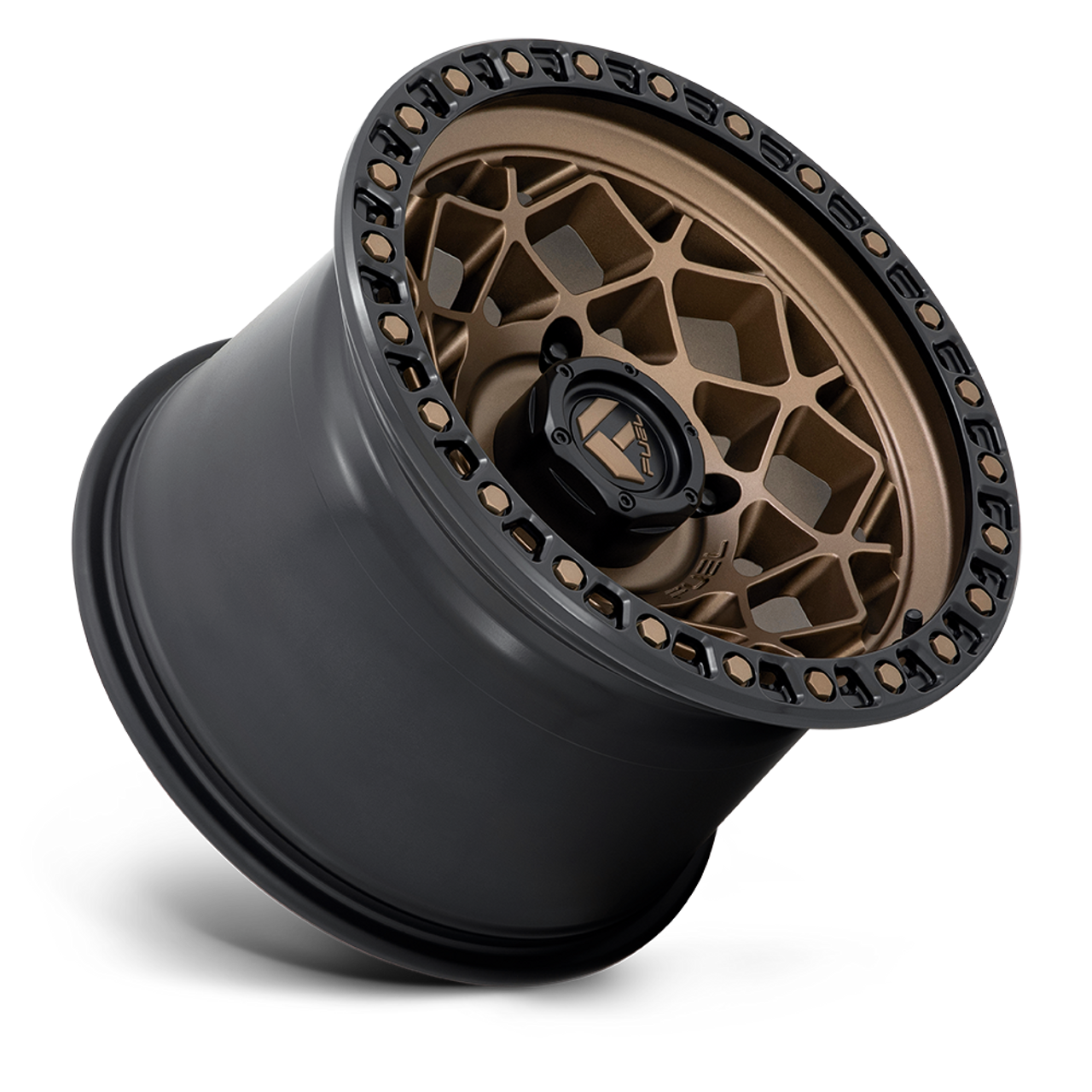 Set 4 Fuel UTV D785 Unit Utv 15x7 4x156 Bronze Matte Black Ring Wheels 15" 10mm